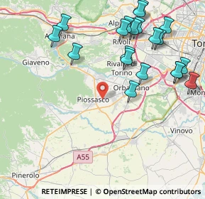 Mappa Via Alfano, 10045 Piossasco TO, Italia (9.8565)