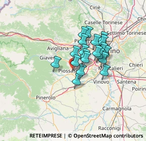 Mappa Via Alfano, 10045 Piossasco TO, Italia (9.449)