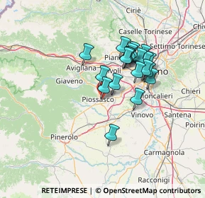 Mappa Via Alfano, 10045 Piossasco TO, Italia (11.287)