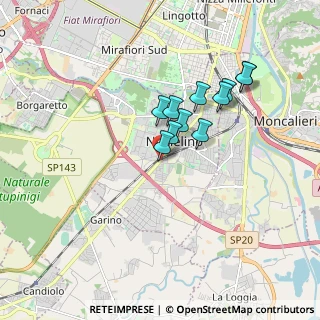 Mappa Via Torino, 10048 Nichelino TO, Italia (1.37455)