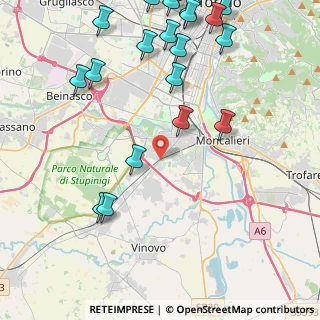 Mappa Via Torino, 10048 Nichelino TO, Italia (5.7385)