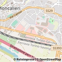 Mapa Moncalieri
