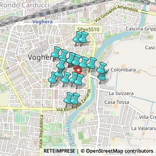Mappa Via Enrico Gamalero, 27058 Voghera PV, Italia (0.277)
