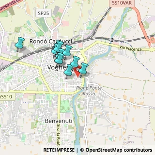 Mappa Via Enrico Gamalero, 27058 Voghera PV, Italia (0.7)