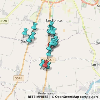 Mappa Via Enrico Mattei, 29027 Podenzano PC, Italia (1.2235)