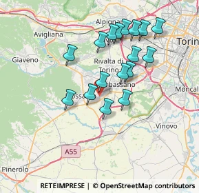 Mappa Via Adige, 10045 Piossasco TO, Italia (6.61882)