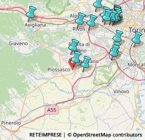 Mappa Via Adige, 10045 Piossasco TO, Italia (10.5415)