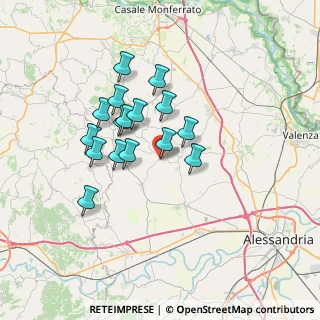 Mappa Via Guglielmo Marconi, 15040 Cuccaro Monferrato AL, Italia (5.69688)