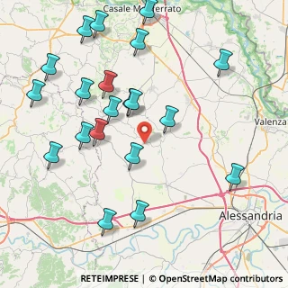 Mappa Via Guglielmo Marconi, 15040 Cuccaro Monferrato AL, Italia (9.3965)
