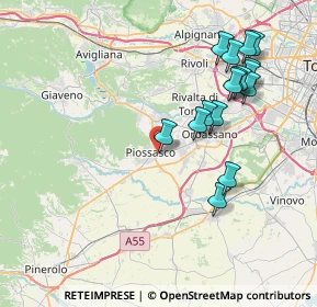 Mappa Via Botta, 10045 Piossasco TO, Italia (8.17938)