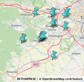 Mappa Via Botta, 10045 Piossasco TO, Italia (6.26)