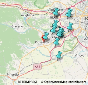 Mappa Via Botta, 10045 Piossasco TO, Italia (7.038)