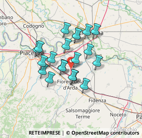 Mappa A21 Dir. Torino - Piacenza - Brescia, 29016 Fiorenzuola D'arda PC, Italia (10.7105)