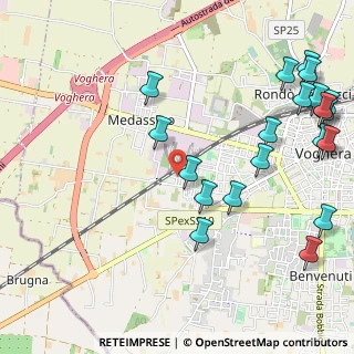 Mappa Via Armando Prassoli, 27058 Voghera PV, Italia (1.384)