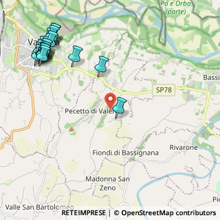 Mappa Strada Redini, 15040 Pecetto di valenza AL, Italia (3.0725)