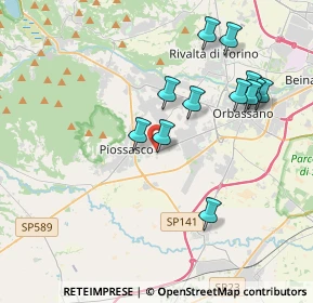 Mappa Via Monte Rosa, 10045 Piossasco TO, Italia (3.8325)