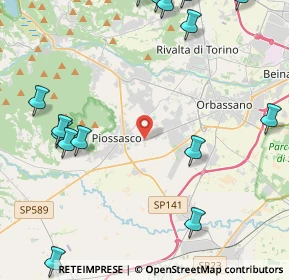 Mappa Via Monte Rosa, 10045 Piossasco TO, Italia (6.33824)