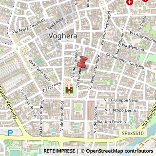 Mappa Via cairoli fratelli 34, 27058 Voghera, Pavia (Lombardia)
