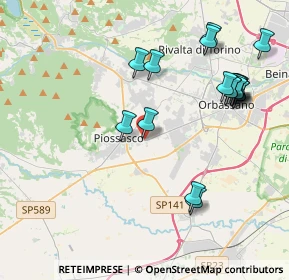 Mappa Strada provinciale Torino, 10045 Piossasco TO, Italia (4.465)