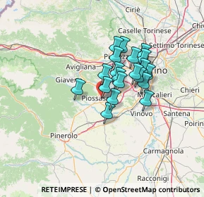 Mappa Strada provinciale Torino, 10045 Piossasco TO, Italia (9.482)