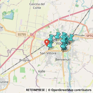 Mappa Via Paul Percy Harris, 27058 Voghera PV, Italia (1.36083)