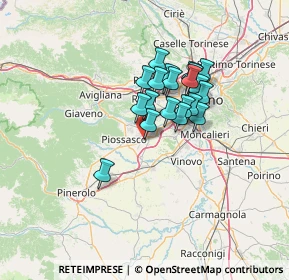 Mappa Via Monviso, 10040 Volvera TO, Italia (9.8305)