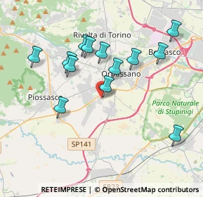 Mappa Via Monviso, 10040 Volvera TO, Italia (3.74462)
