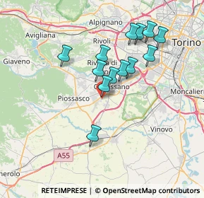Mappa Via Monviso, 10040 Volvera TO, Italia (6.35769)