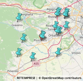 Mappa Via Gabelli, 10045 Piossasco TO, Italia (8.2425)