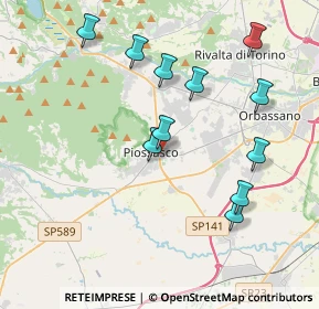 Mappa Via Gabelli, 10045 Piossasco TO, Italia (3.98364)