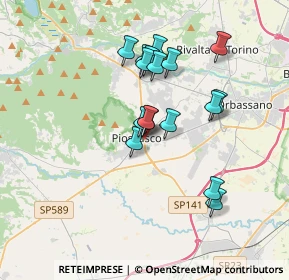 Mappa Via Gabelli, 10045 Piossasco TO, Italia (3.02059)