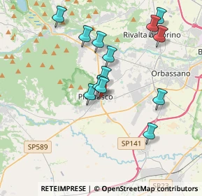 Mappa Via Gabelli, 10045 Piossasco TO, Italia (3.60385)