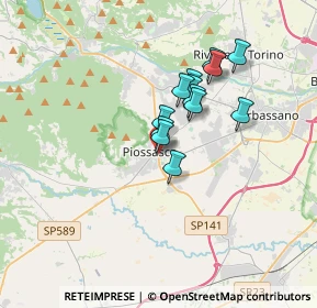 Mappa Via Gabelli, 10045 Piossasco TO, Italia (2.49615)