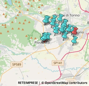 Mappa Via Gabelli, 10045 Piossasco TO, Italia (3.004)