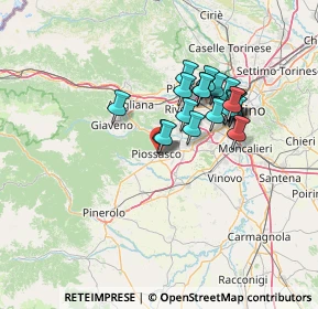 Mappa Via Gabelli, 10045 Piossasco TO, Italia (11.235)