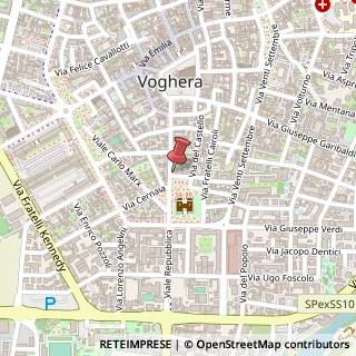 Mappa Via del Pozzo, 4, 27058 Voghera, Pavia (Lombardia)