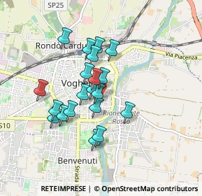 Mappa Via Francesco Carlone, 27058 Voghera PV, Italia (0.7045)