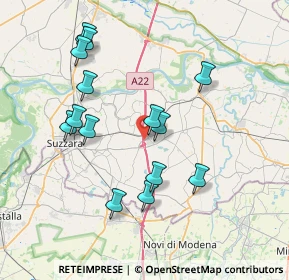 Mappa 46020 Pegognaga MN, Italia (7.50857)