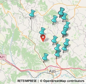 Mappa Strada Vallie, 14030 Frinco AT, Italia (7.87625)