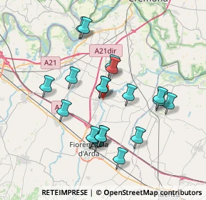 Mappa Via Besenzone, 29016 Cortemaggiore PC, Italia (6.836)