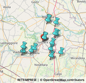 Mappa 46029 Suzzara MN, Italia (11.03333)