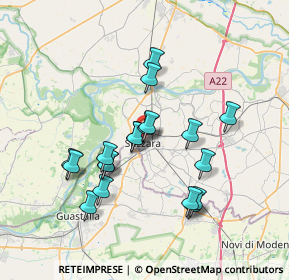 Mappa 46029 Suzzara MN, Italia (6.50737)