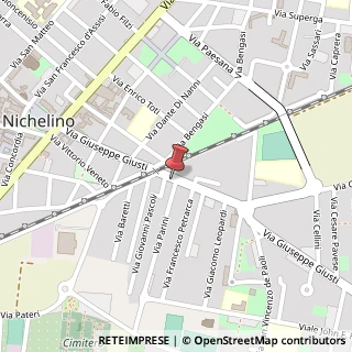 Mappa Via Giuseppe Giusti,  39, 10042 Nichelino, Torino (Piemonte)