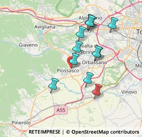 Mappa Via Cumiana, 10045 Piossasco TO, Italia (6.66417)