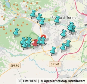 Mappa Via Cumiana, 10045 Piossasco TO, Italia (3.5945)