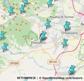 Mappa Via Cumiana, 10045 Piossasco TO, Italia (6.367)