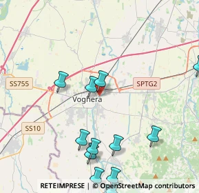 Mappa Strada Grippina, 27058 Voghera PV, Italia (5.82733)