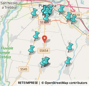 Mappa Località Gramigna, 29027 Podenzano PC, Italia (4.559)