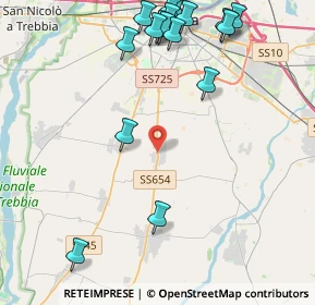 Mappa Località Gramigna, 29027 Podenzano PC, Italia (5.37824)