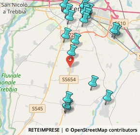 Mappa Località Gramigna, 29027 Podenzano PC, Italia (4.849)